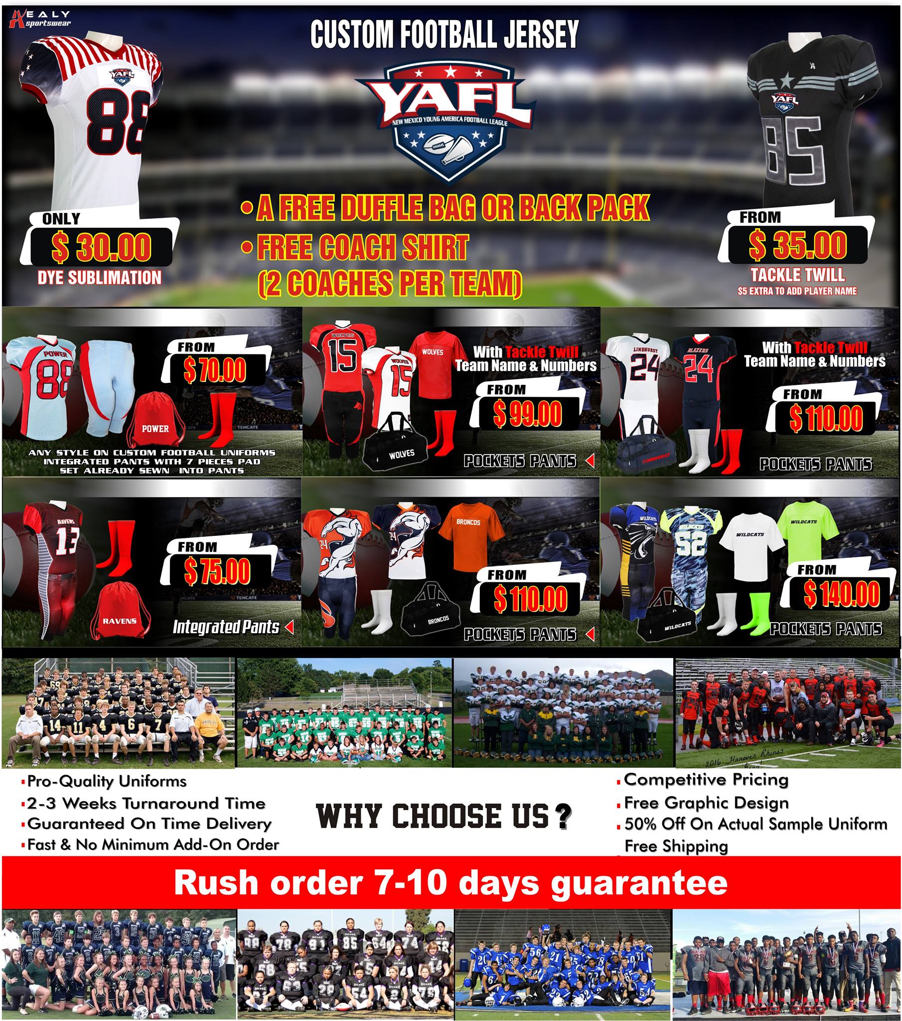 Imperial Point  Custom Sublimated Sports Uniforms & Jerseys